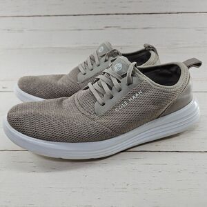 Cole Haan GrandSport Dress Sneakers Mens‎ Size 11.5 M Beige White Lace Up C32584